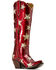 Image #1 - Ariat Women's Casanova Star Tall Western Boots - Snip Toe, Cherry, hi-res