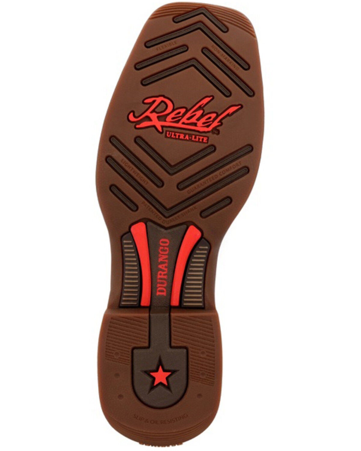 Image #7 - Durango Men&rsquo;s Rebel Ultra-Lite Performance Western Boots - Broad Square Toe, Blue, hi-res