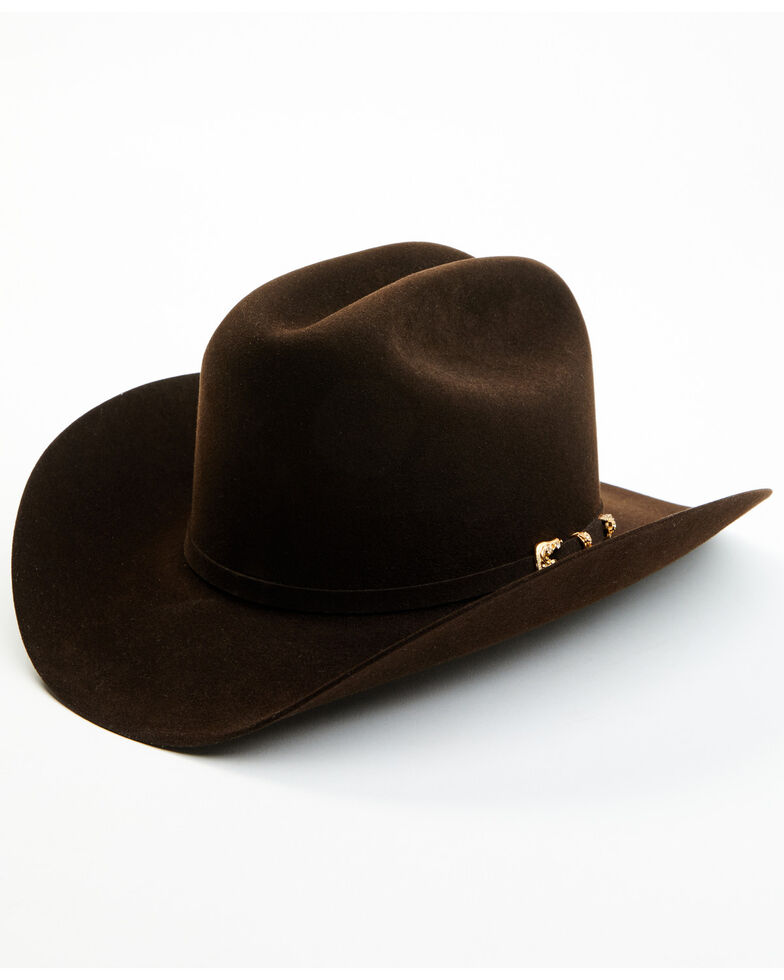 Larry Mahan Men's 30X Opluento Premium Wool Felt Western Hat - Brown, Brown, hi-res