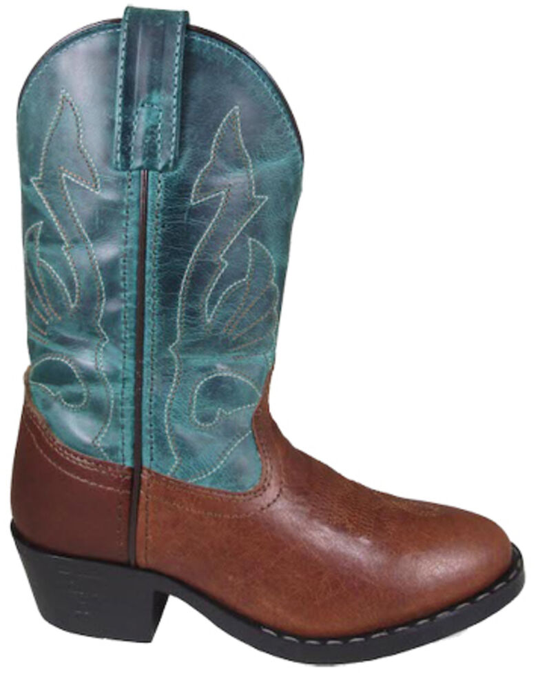 Smoky Mountain Boys' Nashville Western Boots - Round Toe, Brown, hi-res