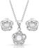 Image #2 - Montana Silversmiths Women's Starlight Flower Jewelry Set - 2 Piece, Silver, hi-res