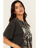 Image #2 - Shyanne Women's Chain Front Whiskey Short Sleeve Graphic Tee, Black, hi-res