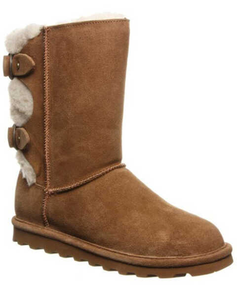 Bearpaw Women's Eloise Wide Boots - Round Toe , Brown, hi-res