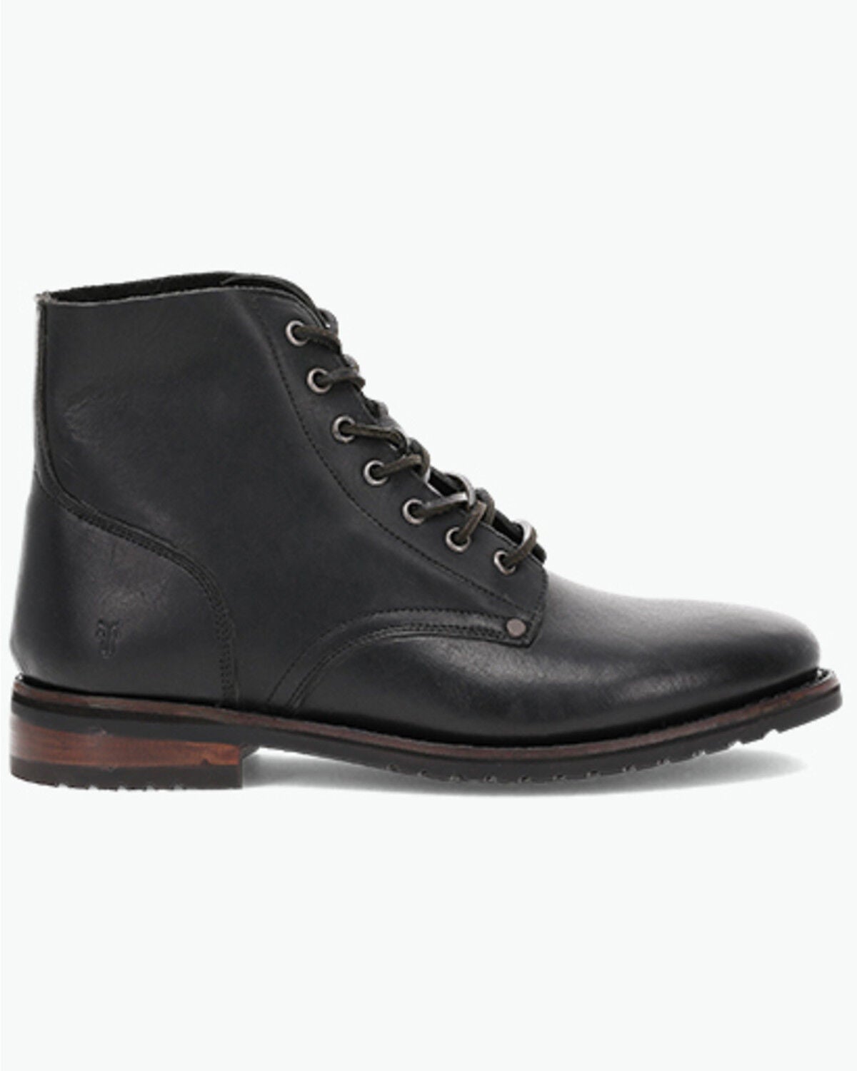 Image #2 - Frye Men's Barrett Lace-Up Casual Boots - Round Toe, Black, hi-res