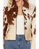 Image #3 - Cripple Creek Women's Genuine Cowhide Zip-Up Jacket, Brown, hi-res
