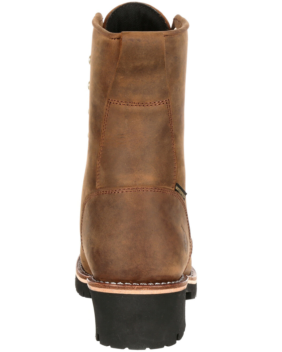 Image #4 - Georgia Boot Men's Waterproof Insulated Logger Work Boots - Steel Toe, Brown, hi-res