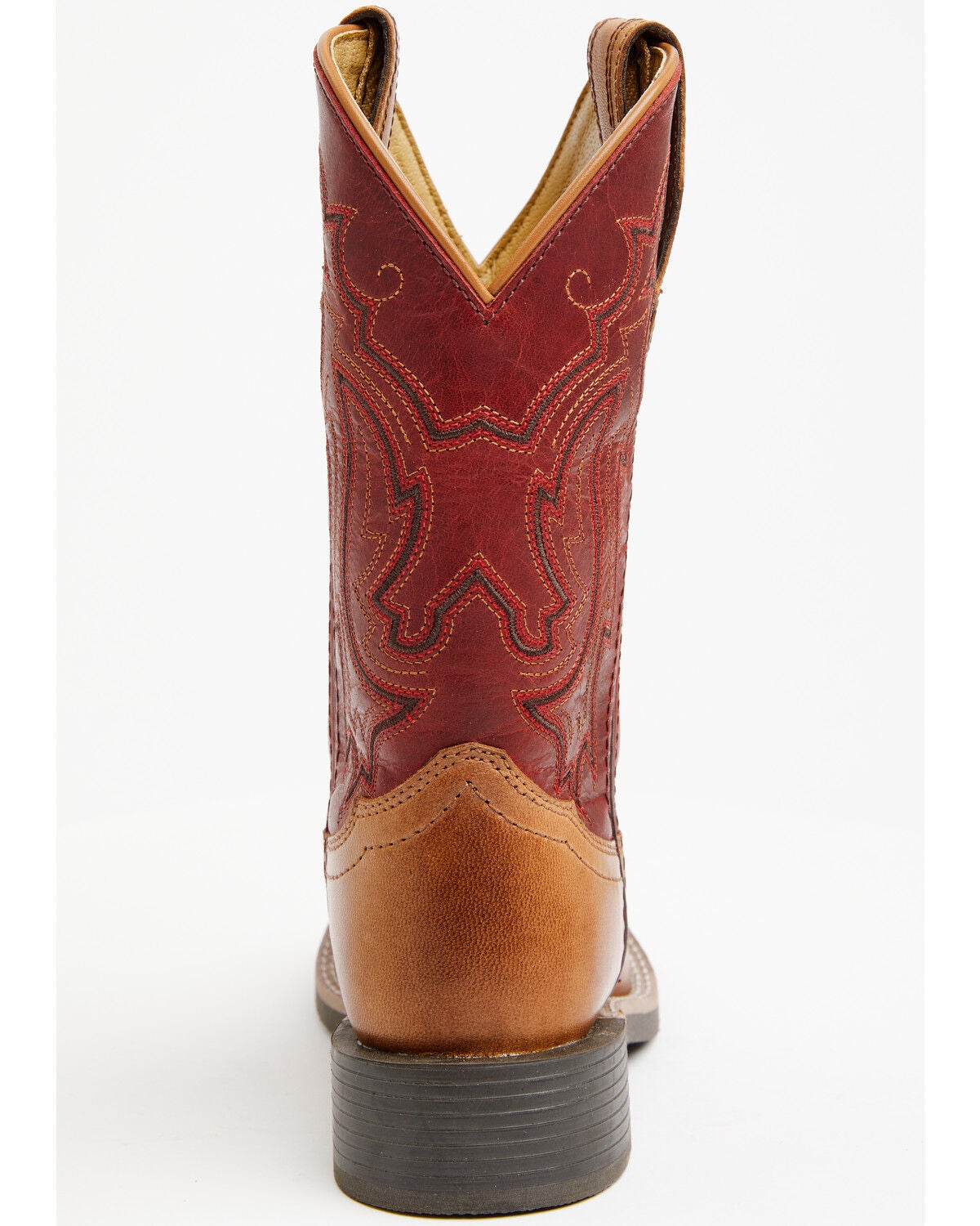 Image #5 - Cody James Boys' Reid Western Boots - Broad Square Toe, Red, hi-res