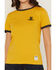 Image #4 - Wrangler X Lainey Wilson Women's Wilson Farms Short Sleeve Graphic Tee, Mustard, hi-res