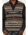 Image #3 - Powder River Outfitters Men's Serape Stripe Print Wool Vest, Rust Copper, hi-res