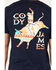 Cody James Men's Ride Or Die Southwestern Graphic Short Sleeve T-Shirt , Navy, hi-res