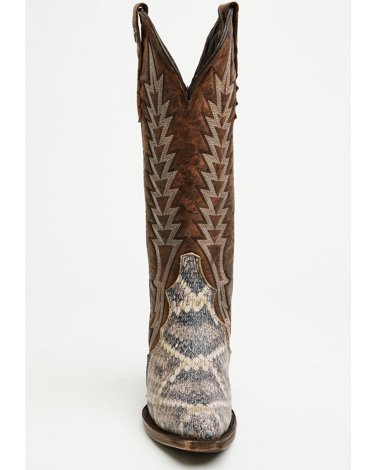 Image #4 - Tanner Mark Women's Snake Print Tall Western Boots - Snip Toe, , hi-res