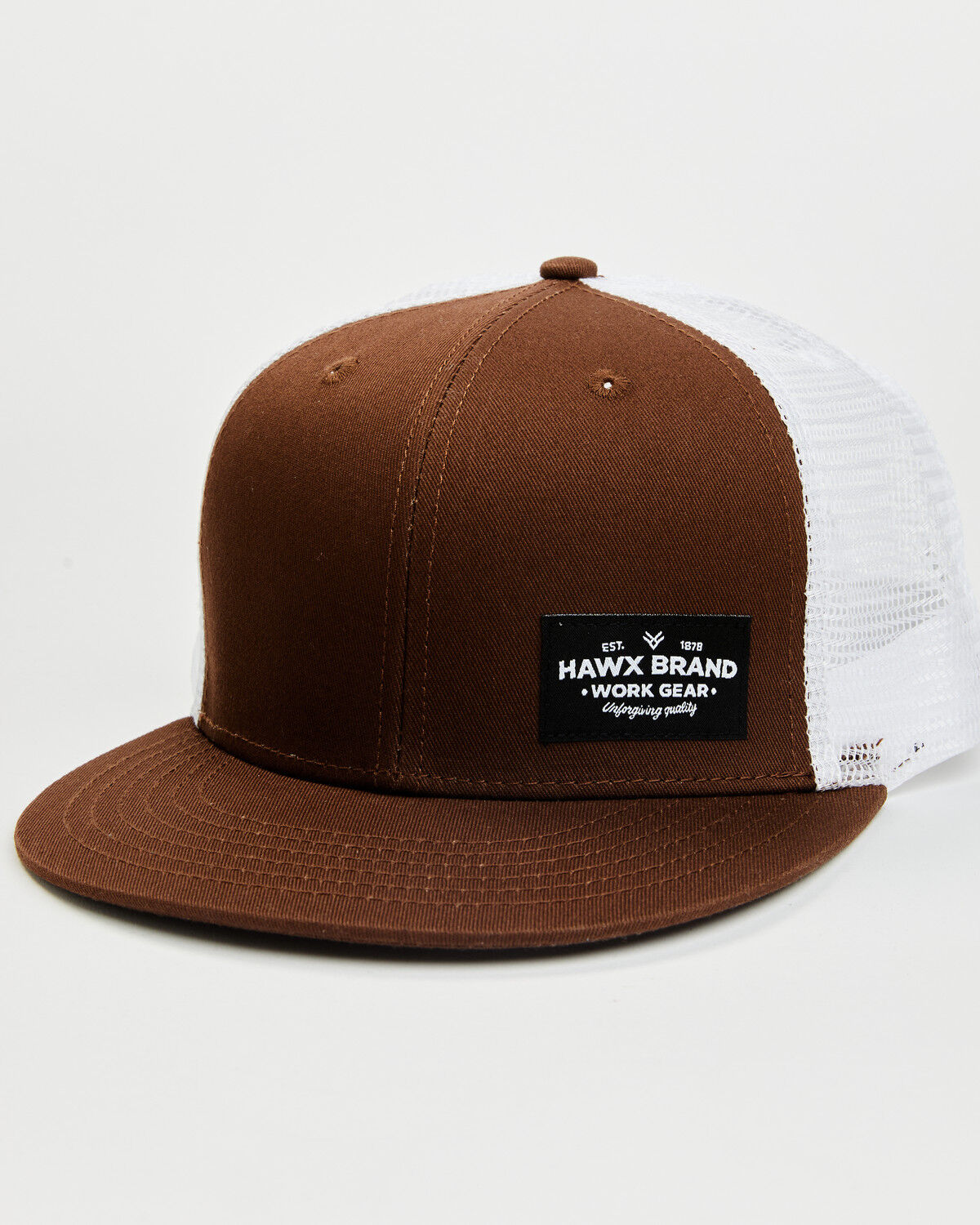 Image #1 - Hawx Men's Corner Patch Ball Cap, Brown, hi-res