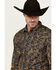Image #2 - Cody James Men's Vaquero Paisley Print Long Sleeve Snap Western Shirt, Dark Blue, hi-res