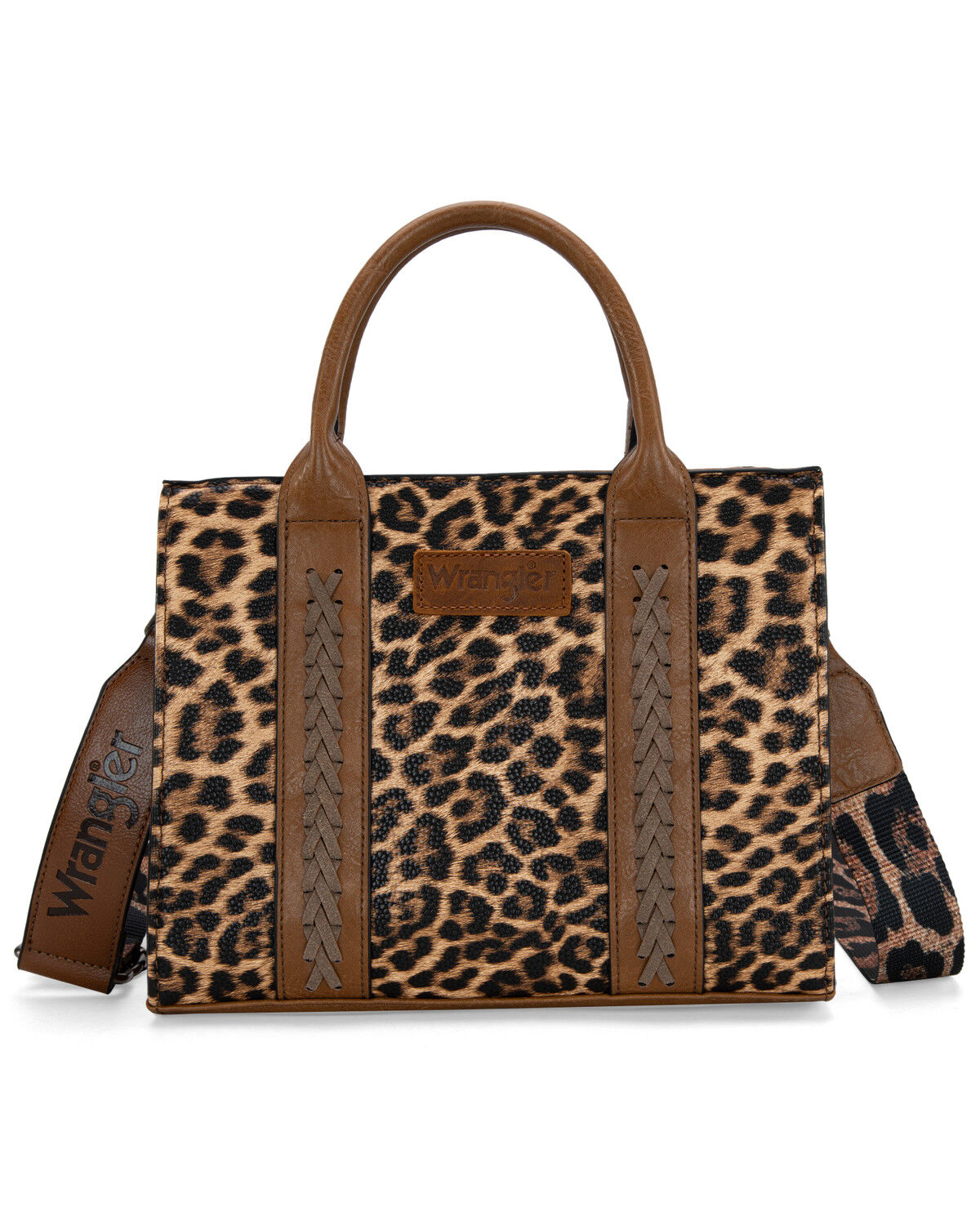 Image #2 - Wrangler Women's Leopard Print Crossbody Tote, Multi, hi-res