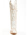 Image #4 - Dan Post Women's Josie Tall Western Boots - Snip Toe, White, hi-res