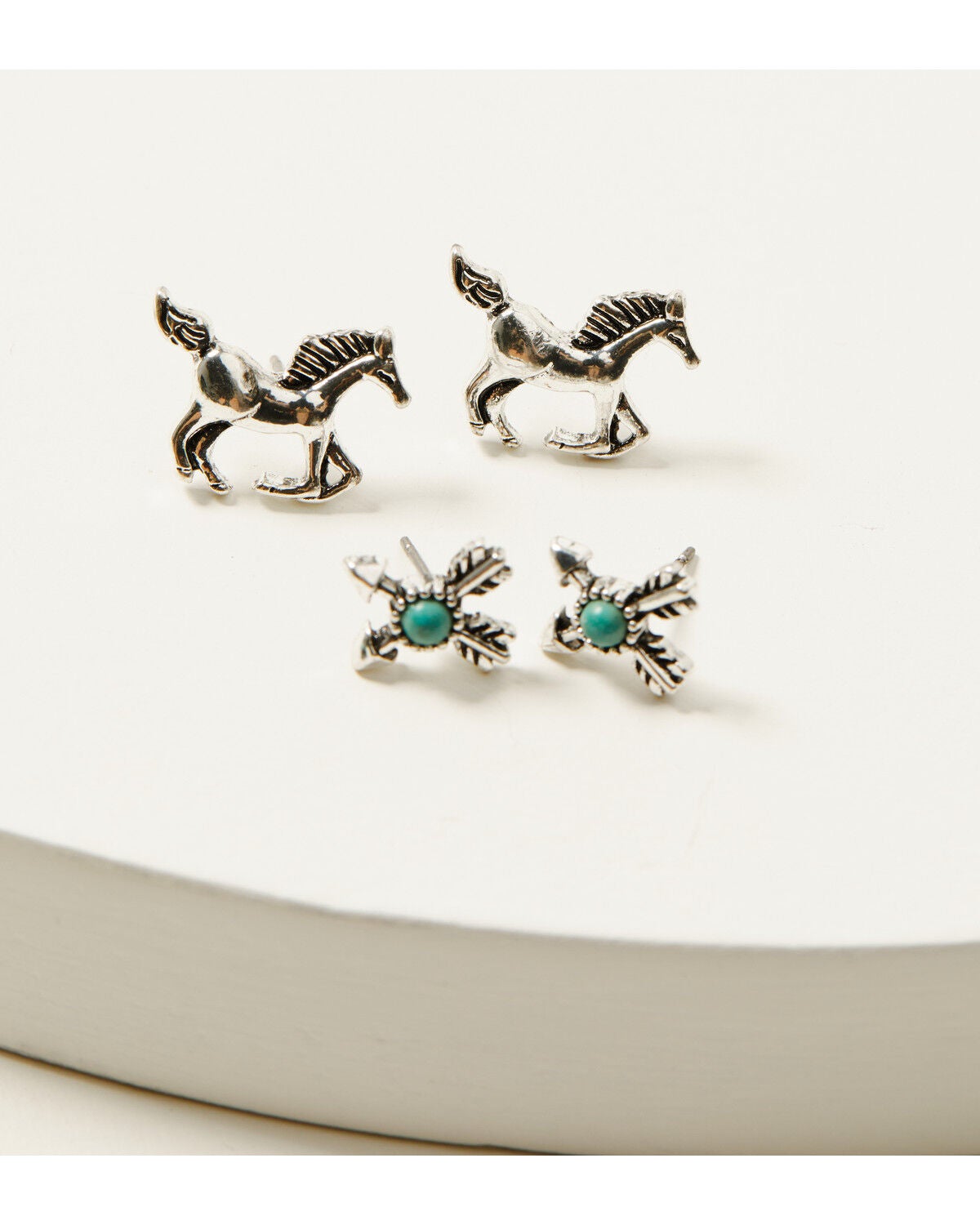 Image #3 - Shyanne Women's Wild West Earring Set - 5 Piece, Turquoise, hi-res