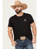 Image #2 - RANK 45® Men's Bull Scape Short Sleeve Graphic T-Shirt, Black, hi-res