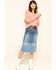 Billy T Women's Colorblock Denim Skirt, Blue, hi-res