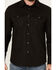 Image #3 - Pendleton Men's Canyon Solid Long Sleeve Snap Western Shirt, Black, hi-res