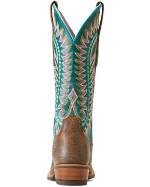 Image #3 - Ariat Women's Derby Monroe Western Boots - Square Toe , Brown, hi-res
