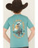 Image #4 - Rock & Roll Denim Boys' Skeleton Short Sleeve Graphic T-Shirt, Teal, hi-res