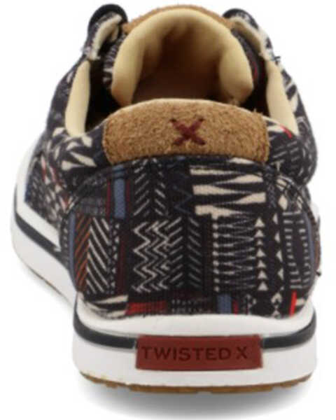 Image #5 - Twisted X Women's Kicks Lace Southwestern Sneaker - Moc Toe, Black, hi-res
