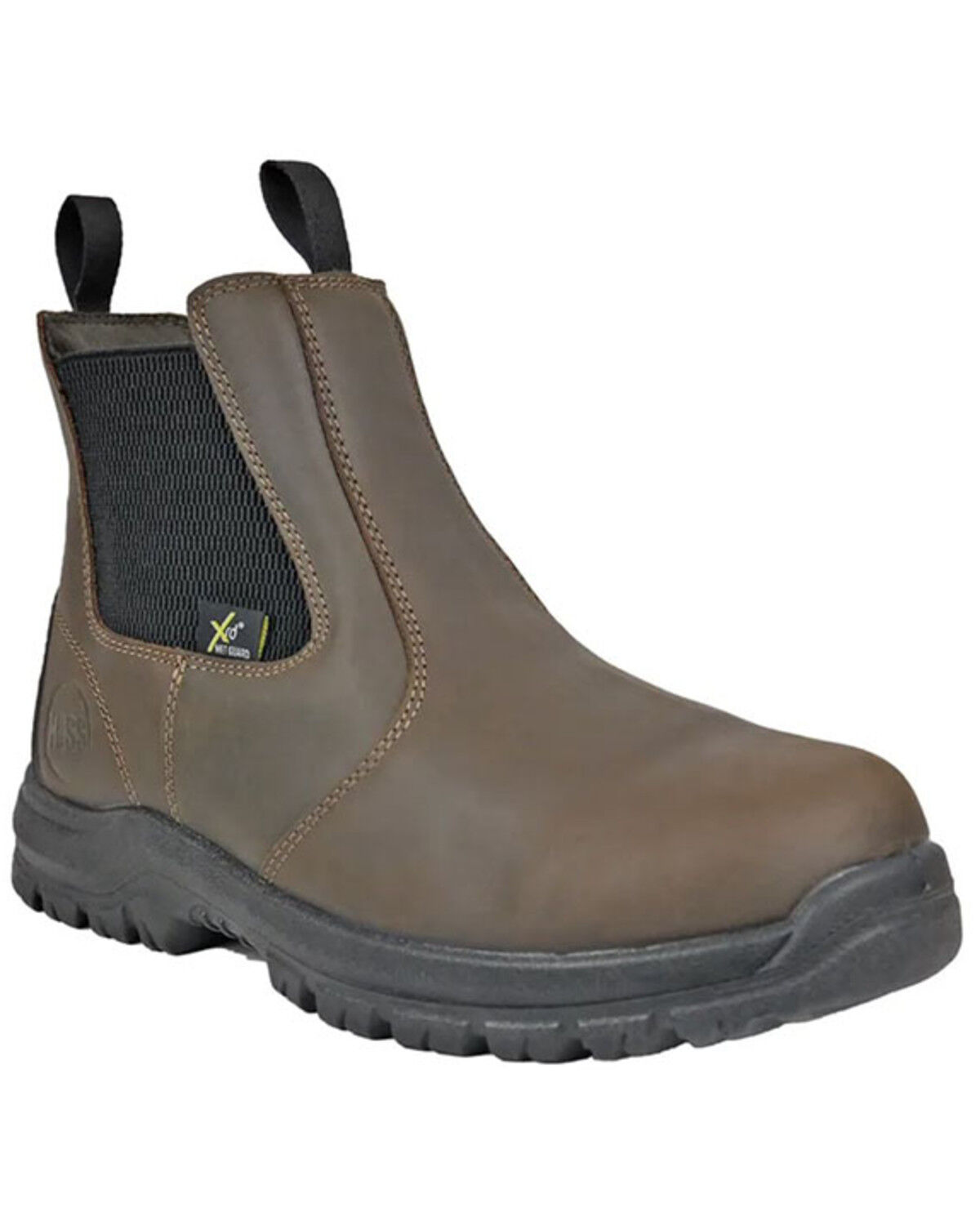 Image #1 - Hoss Men's Met Guard Waterproof Cheslea Work Boots - Composite Toe, Brown, hi-res