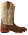 Image #2 - Hooey by Twisted X Men's CellSole Leather Western Boots - Broad Square Toe , Brown, hi-res