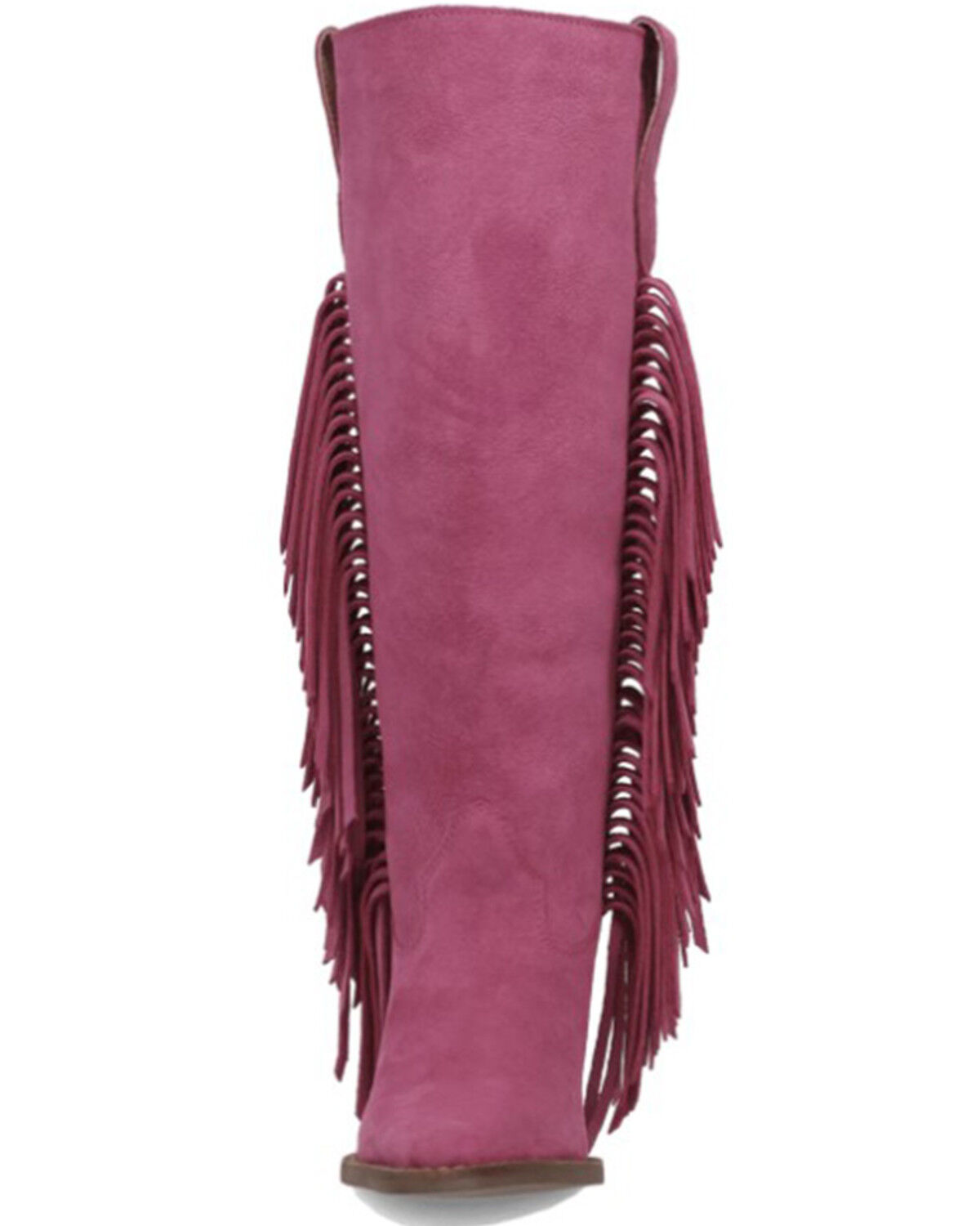Image #4 - Dingo Women's Twister Suede Fringe Tall Western Boots - Snip Toe, Fuchsia, hi-res
