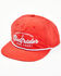 Image #1 - Lane Front Men's Bullriders Retro Logo Rope Solid-Back Ball Cap, Red, hi-res
