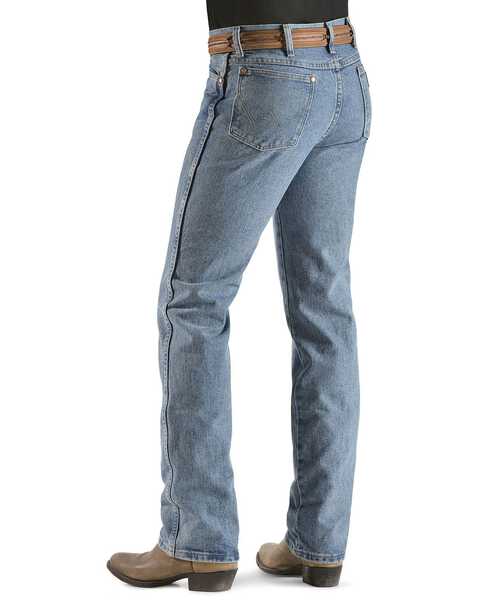 Image #1 - Wrangler Men's 936 Cowboy Cut Slim Fit Prewashed Jeans, Antique Blue, hi-res
