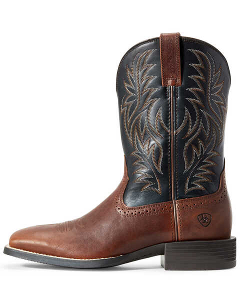 Image #2 - Ariat Men's Candy Western Performance Boots - Square Toe, Black/brown, hi-res