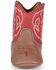 Image #4 - Justin Infant Boys' Baby Canter Western Boots - Broad Square Toe, Red, hi-res