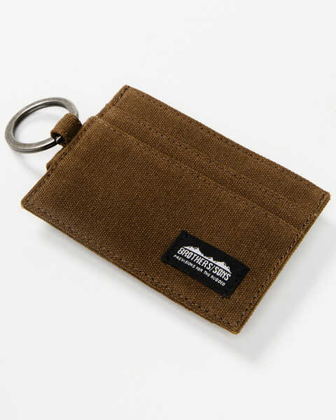 Image #1 - Brothers and Sons Brown Keychain & Credit Card Wallet, Olive, hi-res
