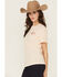 Image #4 - Wrangler X Lainey Wilson Women's Everybody Wants to Be a Cowboy Short Sleeve Graphic Tee, Pink, hi-res