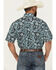 Image #4 - Cinch Men's Paisley Print Short Sleeve Button-Down Western Shirt, Black, hi-res