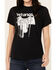 Image #3 - Wrangler Women's Saddle Short Sleeve Graphic Tee, Black, hi-res