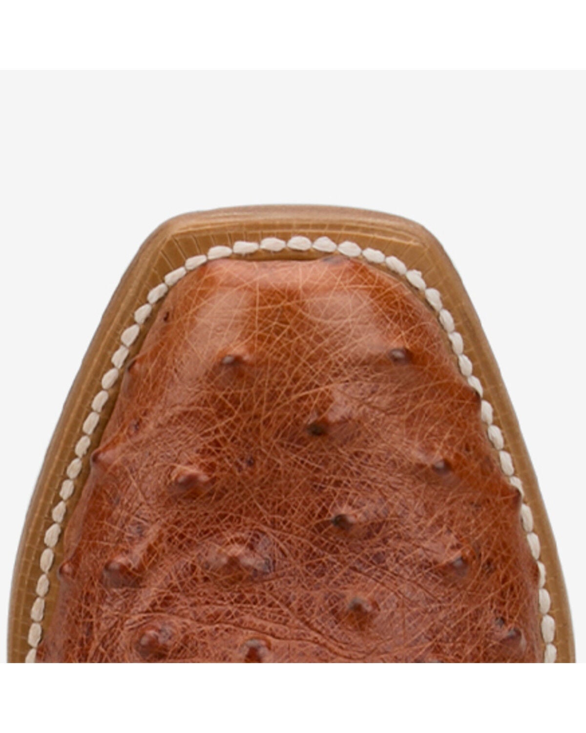 Image #5 - Tony Lama Women's Ranchero Exotic Ostrich Western Boots - Square Toe, Cognac, hi-res