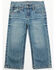 Image #1 - Cody James Boys' Hamshackle Wash Relaxed Bootcut Stretch Denim Jeans, Light Wash, hi-res