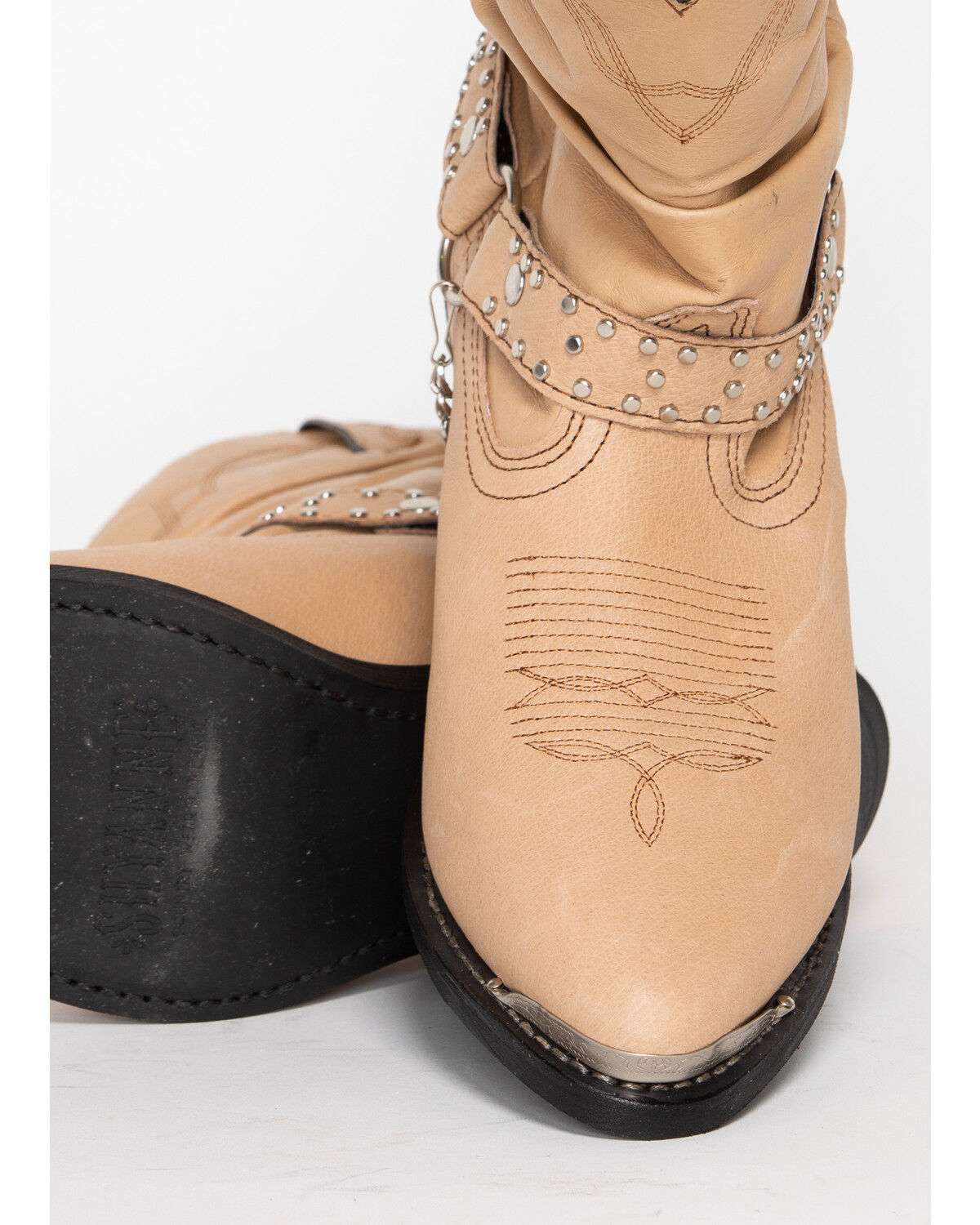 Image #4 - Shyanne Women's Tanya Slouch Harness Fashion Boots - Round Toe, Tan, hi-res