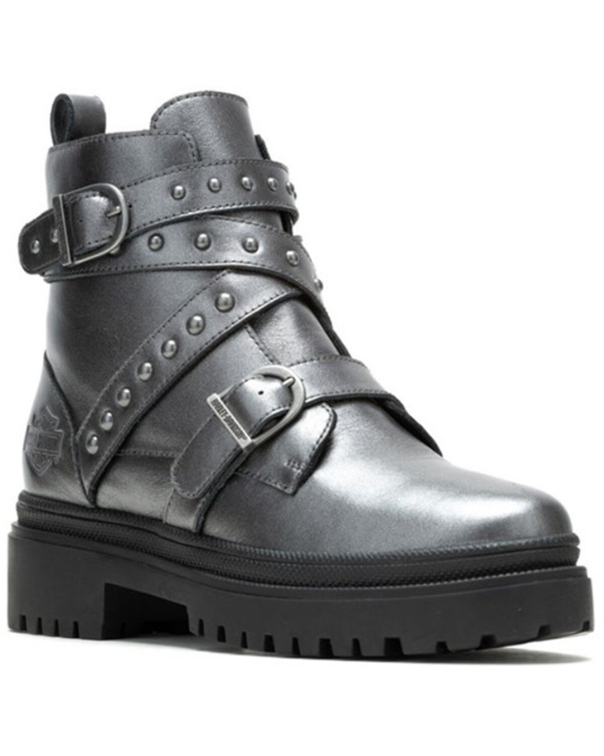 Image #1 - Harley Davidson Women's Carrigan Motorcycle Boots - Round Toe, , hi-res