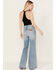 Image #3 - Wrangler Women's Honolua Wanderer 622 High Rise Flare Jeans, Blue, hi-res