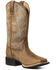 Image #1 - Ariat Women's Round-Up Waterproof Western Performance Boots - Square Toe, Brown, hi-res