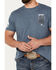Image #2 - Howitzer Men's People Slither Short Sleeve Graphic T-Shirt, Navy, hi-res