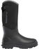 Image #1 - LaCrosse Men's 14" Alpha Range Utility Boots - Round Toe, Black, hi-res