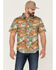 Image #1 - Brixton Men's Charter Camo Print Utility Button Down Western Shirt , Camouflage, hi-res
