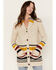 Image #1 - Pendleton Women's Striped Knit Cardigan Sweater, Ivory, hi-res