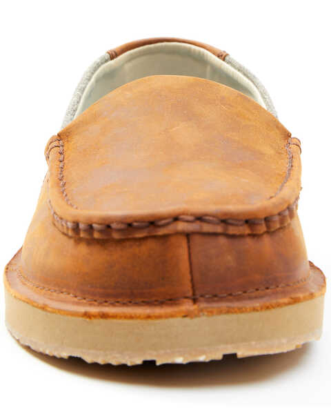 Image #4 - Wrangler Footwear Men's Slip-On Loafers - Moc Toe, Brown, hi-res