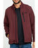 Wrangler Men's Trail Fleece Lined Zip Front Jacket , Burgundy, hi-res