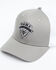 Image #1 - Hawx Men's Gray Ribbon Logo Shield Patch Mesh-Back Ball Cap , Grey, hi-res